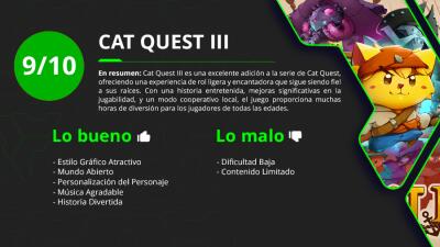 Calificación Cat Quest III 