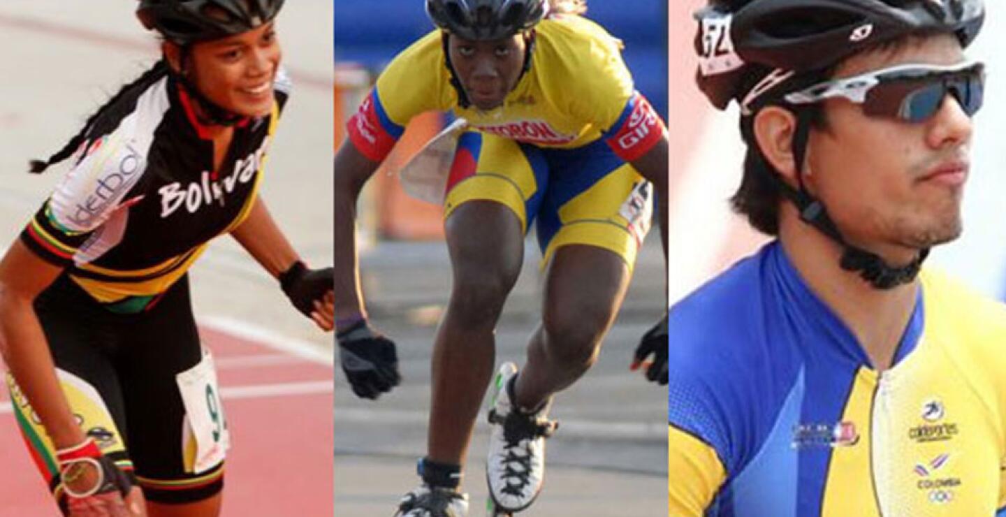 Gracias a Andrea Cañón (300 metros), Hellen Montoya (mayores damas) y Pedro Causil, Colombia obtuvo sus tres primera medallas de oro en el campeonato Mundial de Patinaje que se celebra en Rosario, Argentina. 