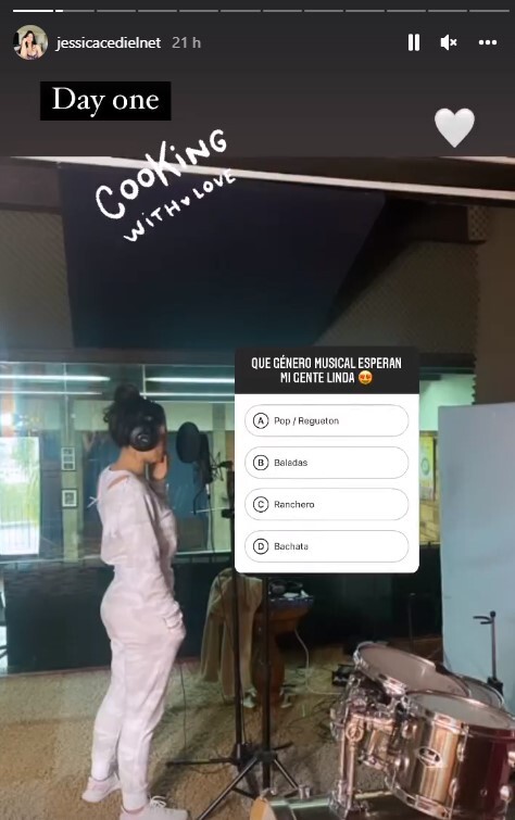 Historia Instagram Jessica Cediel música