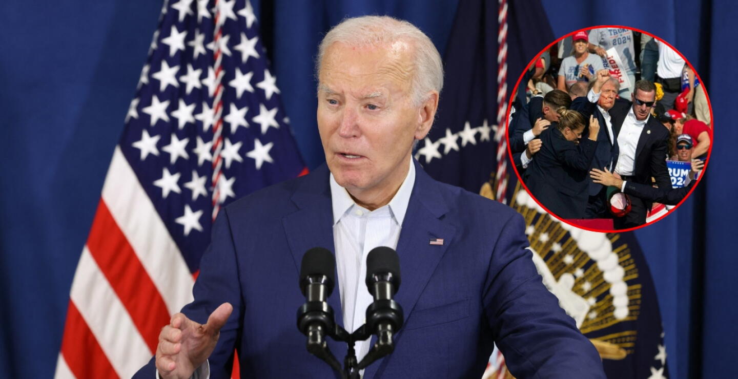 Biden condena el atentado contra Trump y se alegra de que esté 'bien': “Rezo por él”