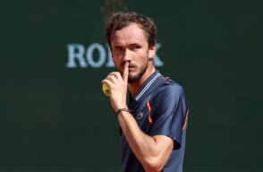 Daniil Medvedev durante el Masters 1.000 de Montecarlo Daniil Medvedev durante el Masters 1.000 de Montecarlo