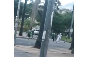 284795_Blu Radio / Balacera cerca al Pascual Guerrero previo al clásico entre Cali y América. Foto: Tomada de video.