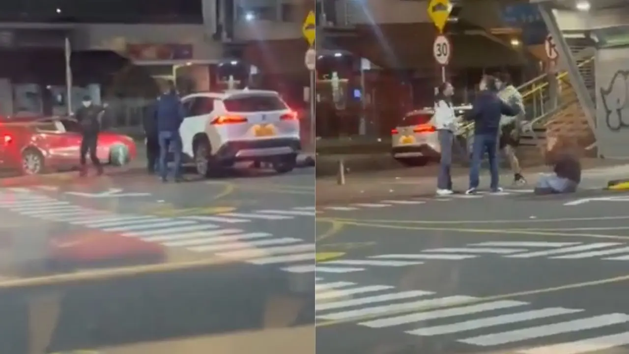 #Bogotá | Robo de vehículo frente a McDonald's ubicado en el norte de Bogotá quedó en video