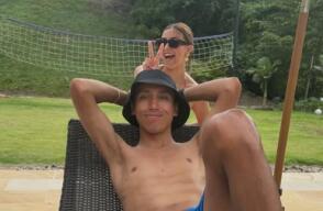 Egan Bernal, junto a su novia pasando la Navidad. Egan Bernal, junto a su novia pasando la Navidad.