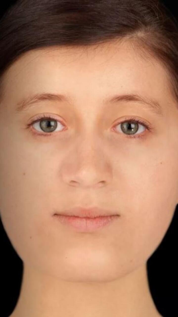 Reconstruyen digitalmente el rostro de una adolescente que fue enterrada hace más de 1.300 años