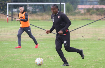 Hugo Rodallega, delantero de Independiente Santa Fe.