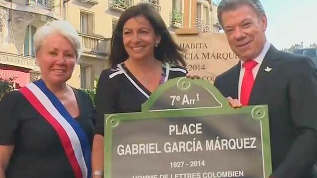 París inauguró una plaza en honor a Gabriel García Márquez