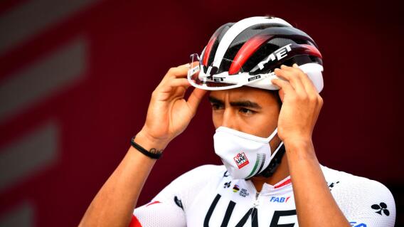 Juan Sebastián Molano, ciclista colombiano del equipo UAE en la Vuelta a España Juan Sebastián Molano, ciclista colombiano del equipo UAE en la Vuelta a España
