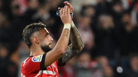Valentín Castellanos fue la gran figura del Girona, que goleó 4-2 al Real Madrid en el Montilivi. Hizo los cuatro tantos de su equipo. Valentín Castellanos fue la gran figura del Girona, que goleó 4-2 al Real Madrid en el Montilivi. Hizo los cuatro tantos de su equipo.