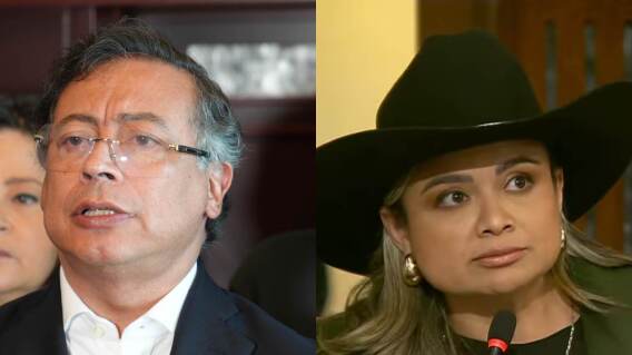 El presidente Gustavo Petro y la Representante Lina María Garrido. El presidente Gustavo Petro y la Representante Lina María Garrido.
