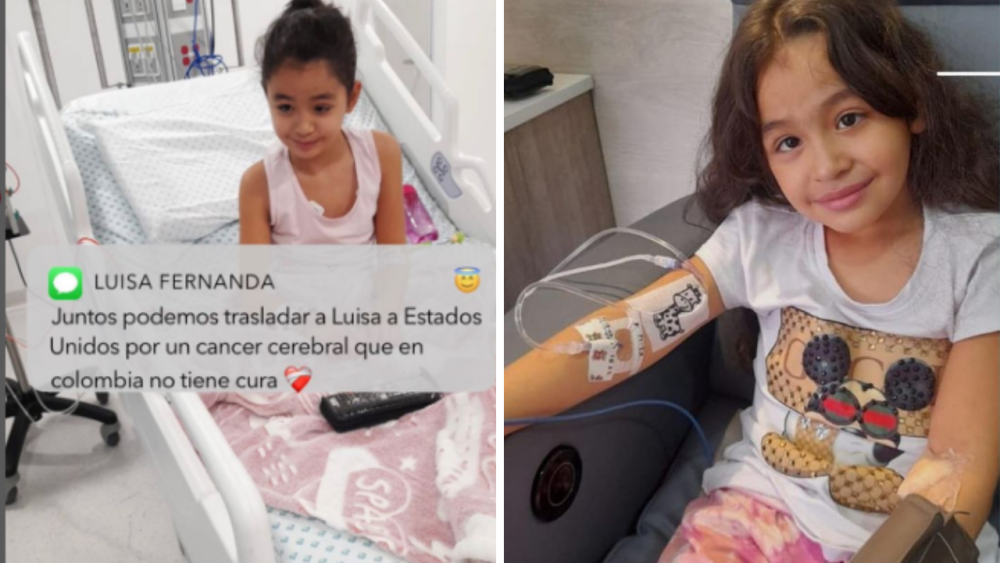 Una tratamiento en Estados Unidos podría salvar a Luisa Fernanda Correa Zea de un cáncer cerebral