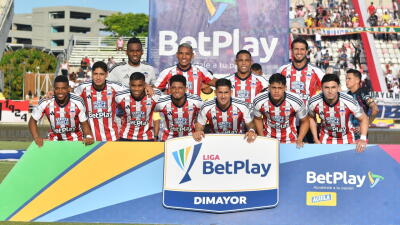 La formación del Junior en el partido contra Pereira. 