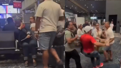 agresión en aeropuerto