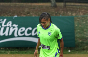 Greicy Landázury, jugadora del Deportivo Cali femenino. 
