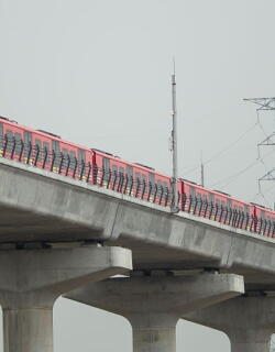 Línea 1 del Metro de Bogotá alcanza un avance de 82,33% y llega el tren número 19