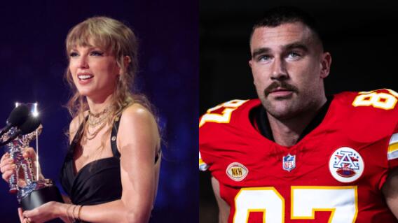 Taylor Swift y Travis Kelce. 