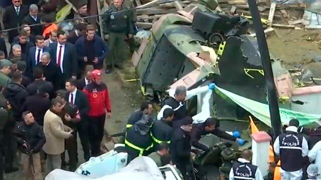 Accidente de helicóptero militar turco quedó registrado en cámara