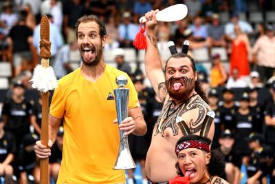 Richard Gasquet durante la edición 2023 del ATP 250 de Auckland Richard Gasquet durante la edición 2023 del ATP 250 de Auckland