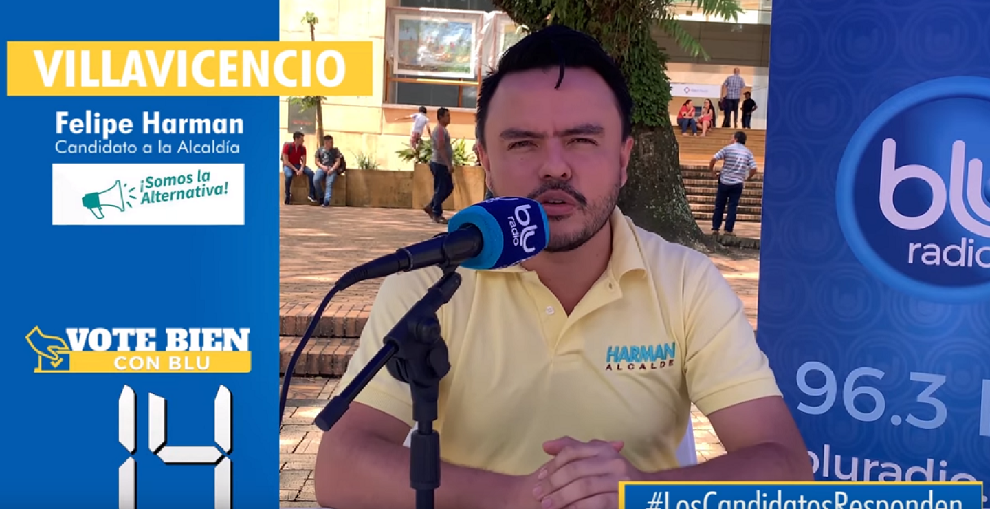 345799_BLU Radio. Felipe Harman, candidato a la Alcaldía de Villavicencio / Foto: BLU Radio