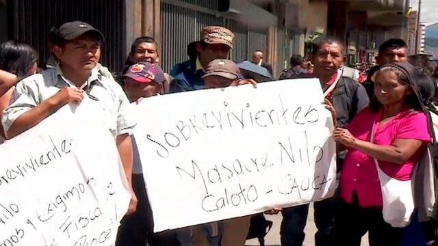 Sobrevivientes de masacre en Caloto denuncian que 20 años después no han sido reparados