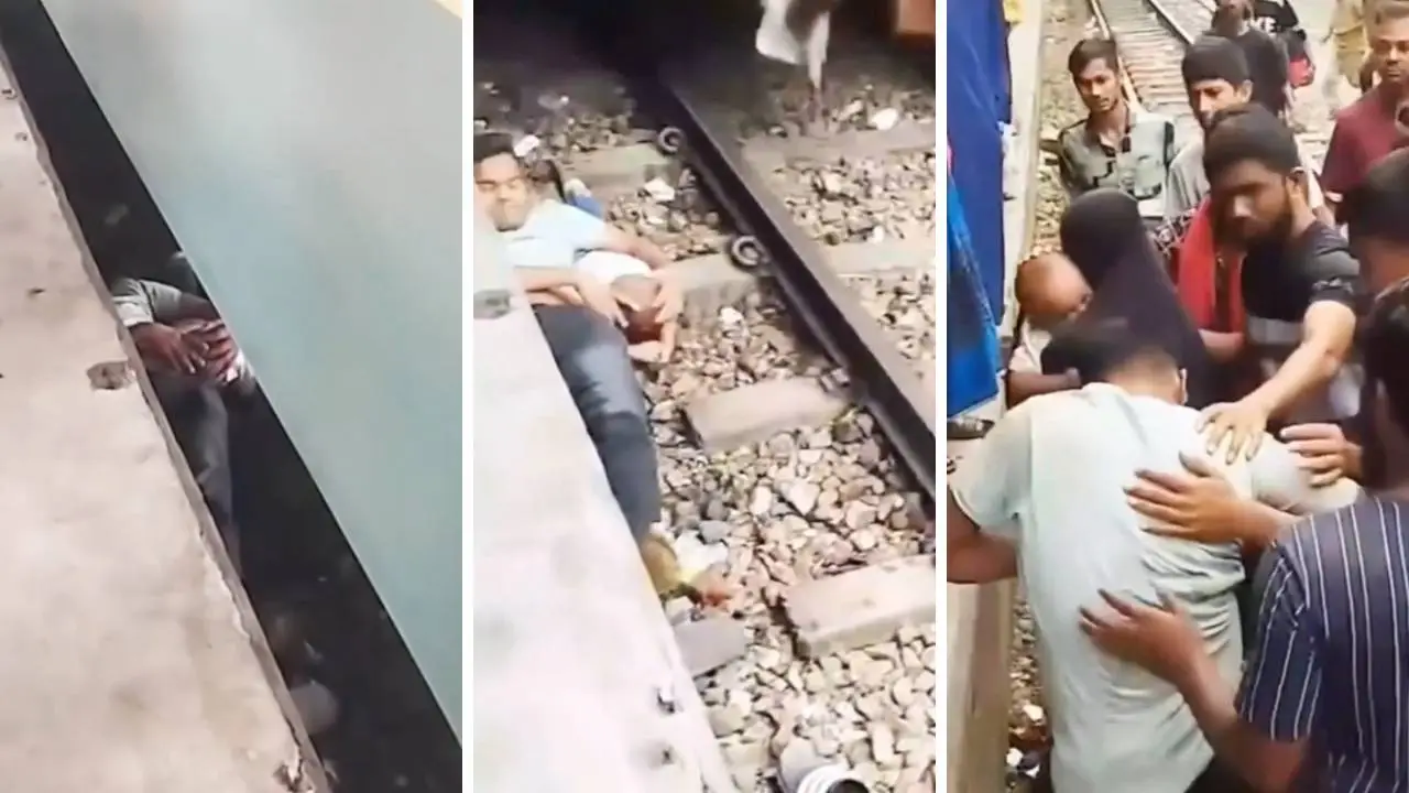 Padre se Convierte en Escudo Humano, Salva a su Bebé de un Tren
