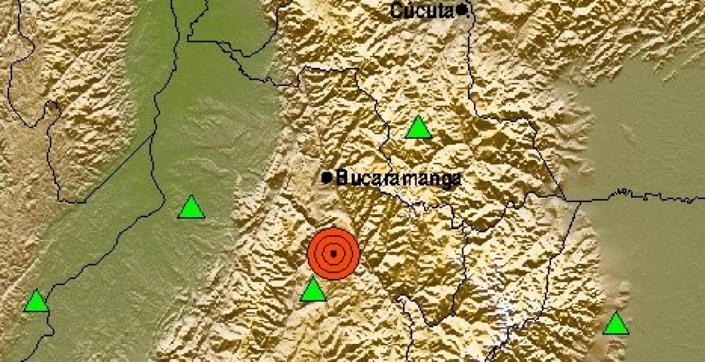 Temblor en Colombia de magnitud 4,2 sacudió el departamento de Santander