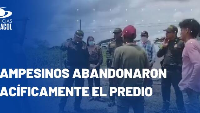 Campesinos en Bolívar intentaron ocupar ilegalmente una finca ganadera Campesinos en Bolívar intentaron ocupar ilegalmente una finca ganadera