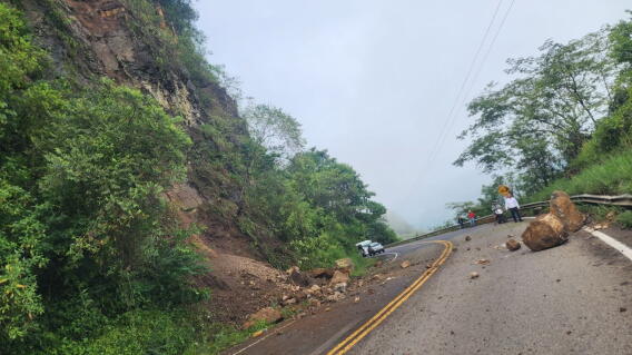 Emergencia tras fuertes lluvias.