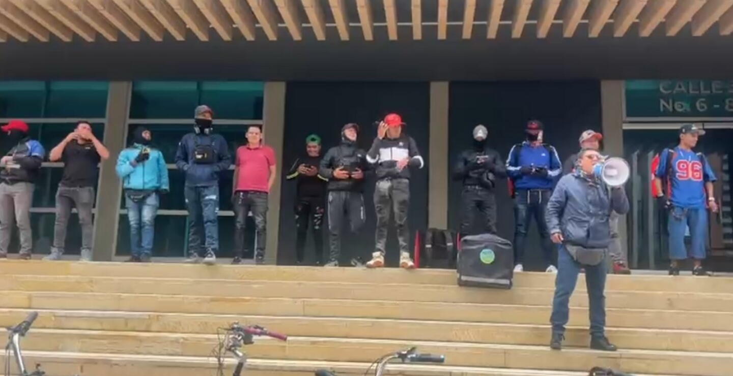 Manifestación de Rappitenderos