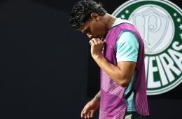 Richard Ríos se despidió del Palmeiras. 