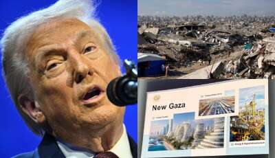 Las polémicas imágenes de la "nueva Gaza" anunciada por Donald Trump en el Foro Económico Mundial