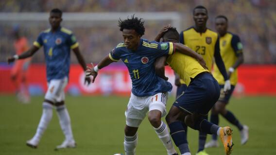 Juan Guillermo Cuadrado en partido ante Ecuador
Juan Guillermo Cuadrado en partido ante Ecuador