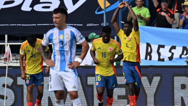 Yerson Mosquera festejando anotación contra Argentina, por Eliminatorias. Yerson Mosquera festejando anotación contra Argentina, por Eliminatorias.