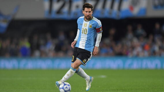 Lionel Messi en su partido de despedida con la Selección de Argentina. 