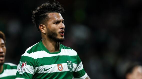 Luis Javier Suárez, delantero colombiano del Sporting Lisboa. 