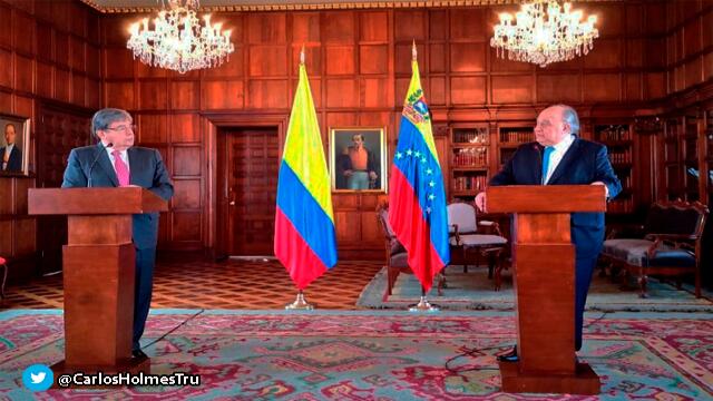 Embajador de Guaidó en Colombia se reunió con el canciller y envió un mensaje al régimen
