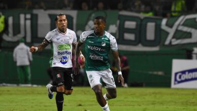 Acción de juego entre Deportivo Cali y Once Caldas en Liga BetPlay I-2026