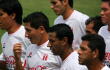 Nolberto Solano en una de las sesión de entrenamiento con la Selección de Perú.
