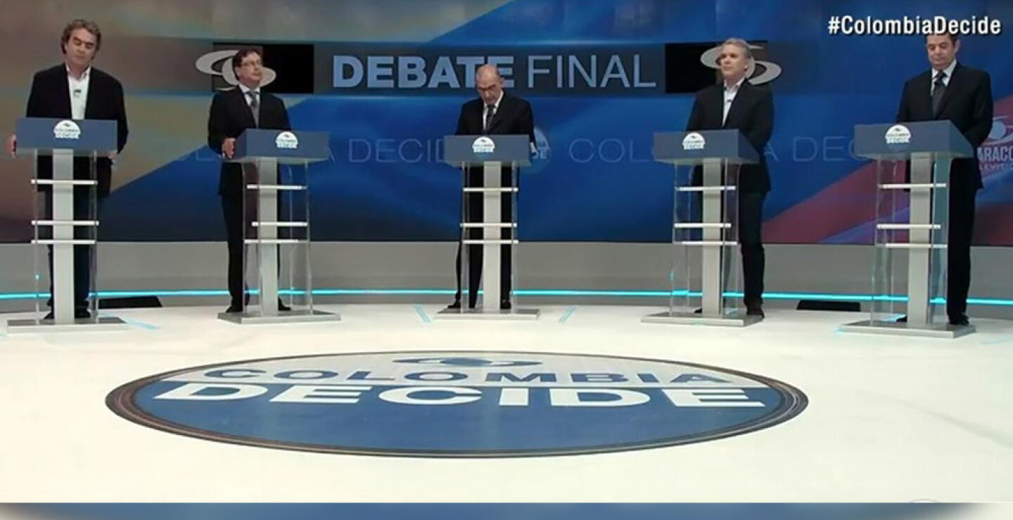 307279_Blu Radio. Debate presidencial. Captura de pantalla Caracol Televisión