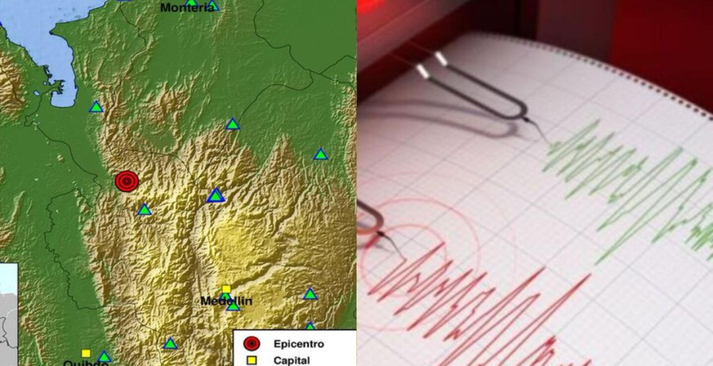 Temblor en Colombia en la madrugada de este 18 de febrero: epicentro en municipio antioqueño
