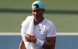 Rafael Nadal durante una sesión de práctica en la previa del Abierto de Estados Unidos 2022.