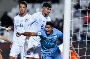 Anan Khalaili marcó el tanto del triunfo de Israel sobre Uzbekistán.