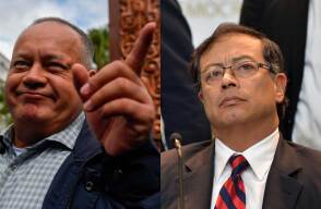 353225_Gustavo Petro y Diosdado Cabello / Fotos: AFP
