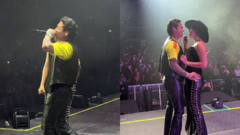 Ángela Aguilar sorprende a Bogotá al invitar a Christian Nodal al escenario Ángela Aguilar sorprende a Bogotá al invitar a Christian Nodal al escenario