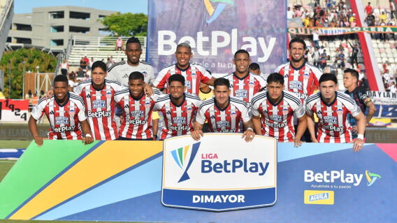 La formación del Junior en el partido contra Pereira. 