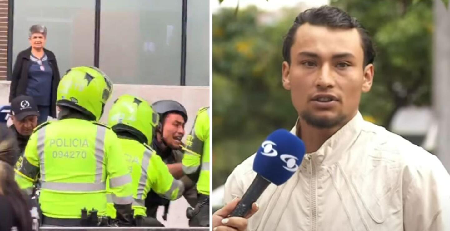 Edwin, domiciliario a quien autoridades le inmovilizaron su bicicleta de motor en Bogotá
