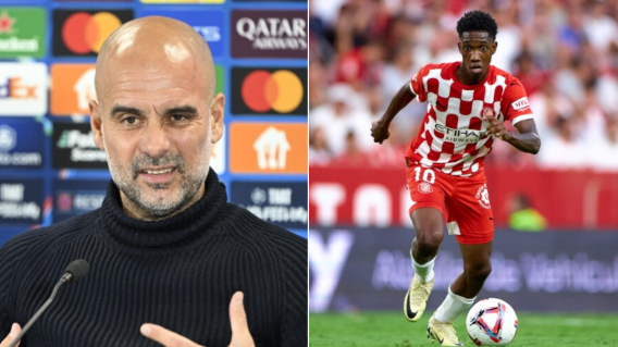 Pep Guardiola y Yaser Asprilla. Pep Guardiola y Yaser Asprilla.