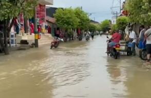 Mil familias resultaron damnificadas tras desbordamiento del río Cauca en Nechí