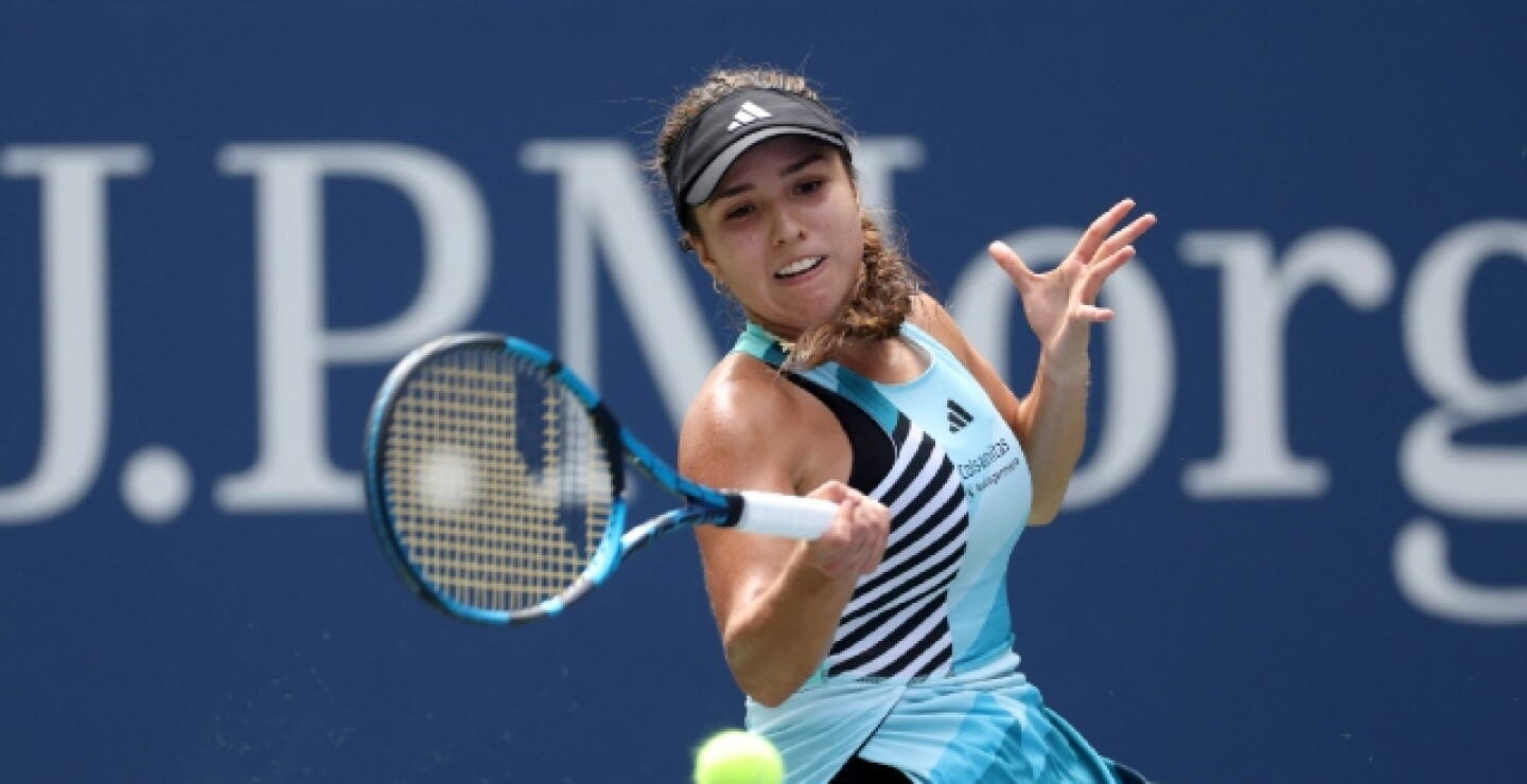 Camila Osorio en partido de primera ronda del US Open 2023