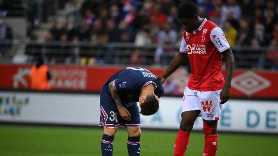Lionel Messi, en Rems contra PSG Lionel Messi, en Rems contra PSG